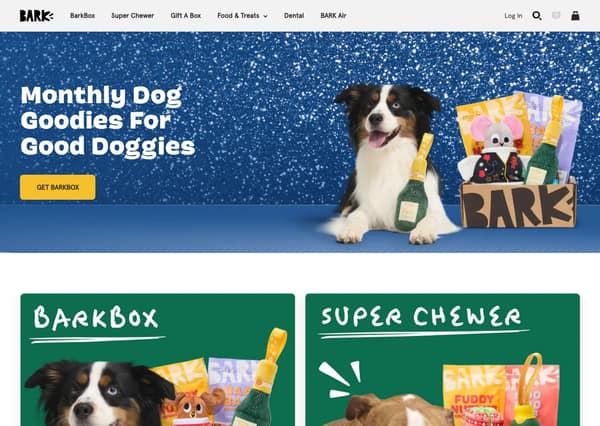 BARK Shopify storefront homepage