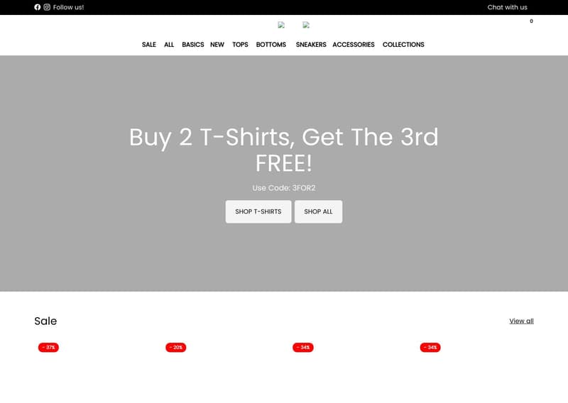 Santo Shopify store homepage — clothing store in United Arab Emirates